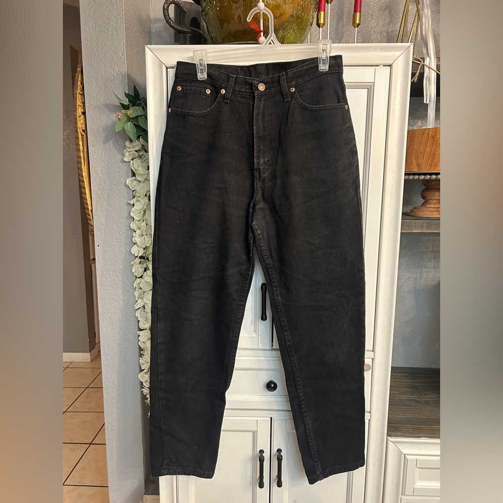 Jordach Vintage High Rise Black Jean Pants Size 13/14 90s Grunge Y2K